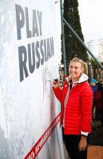 MARIA SHARAPOVA at Reopening of Her Hometown Tennis Court in Sochi