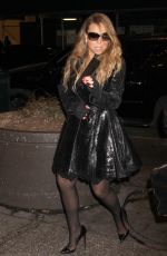 MARIAH CAREY Arrives at MTV Studios in New York