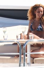 MELANIE BROWN and Friends in Bikini at a Yacht in Sydney