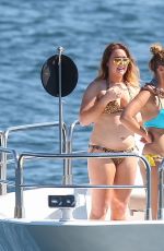 MELANIE BROWN and Friends in Bikini at a Yacht in Sydney