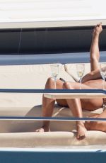 MELANIE BROWN and Friends in Bikini at a Yacht in Sydney
