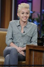 MILEY CYRUS at The Tonight Show with Jay Leno