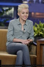 MILEY CYRUS at The Tonight Show with Jay Leno