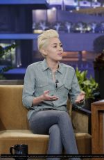 MILEY CYRUS at The Tonight Show with Jay Leno