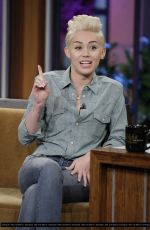 MILEY CYRUS at The Tonight Show with Jay Leno