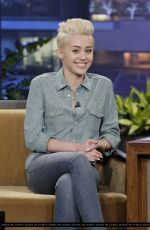 MILEY CYRUS at The Tonight Show with Jay Leno