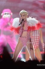 MILEY CYRUS Performs at Bangerz Tour in Los Angeles