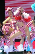 MILEY CYRUS Performs at Bangerz Tour in Los Angeles