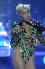 MILEY CYRUS Performs at Bangerz Tour in Los Angeles