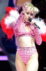 MILEY CYRUS Performs at Bangerz Tour in Los Angeles