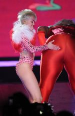 MILEY CYRUS Performs at Bangerz Tour in Los Angeles