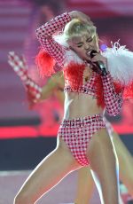 MILEY CYRUS Performs at Bangerz Tour in Los Angeles