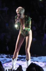 MILEY CYRUS Performs at Bangerz Tour in Los Angeles