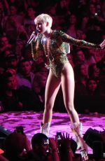 MILEY CYRUS Performs at Bangerz Tour in Los Angeles