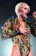 MILEY CYRUS Performs at Bangerz Tour in Vancouver
