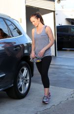 MINKA KELLY Leaves a Fitness Club in Los Angeles