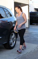 MINKA KELLY Leaves a Fitness Club in Los Angeles