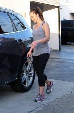 MINKA KELLY Leaves a Fitness Club in Los Angeles