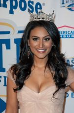Miss America 2014, NINA DAVULURI ar Super Bowl Party with a Purpose