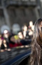 MONICA BELLUCCI Arrives at Dolce & Gabbana Fashion Show in Milan