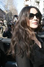 MONICA BELLUCCI Arrives at Dolce & Gabbana Fashion Show in Milan