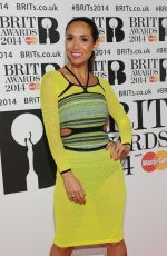 MYLEENE KLASS at 2014 Brit Awards in London