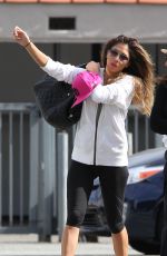 NICOLE SCHERZINGER in Leggings Out and About in Los Angeles