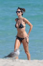 NICOLE TRUNFIO in Bikini at a Beach in Miami