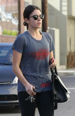 NIKKI REED in Leggings Leaves a Gym in Los Angeles