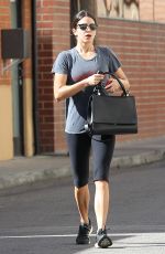 NIKKI REED in Leggings Leaves a Gym in Los Angeles