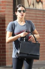 NIKKI REED in Leggings Leaves a Gym in Los Angeles