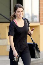 NIKKI REED in Tight Leggings Leaves a Gym in Studio City