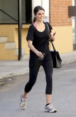 NIKKI REED in Tight Leggings Leaves a Gym in Studio City