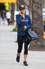 NIKKI REED in Tight Leggings Out for Lunch in Studio City