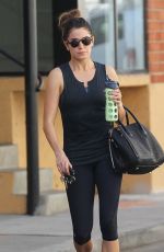NIKKI REED in Tights Leaves a Gym in Studio City