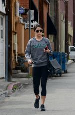 NIKKI REED Leaves Tracy Anderson Studio Gym in Studio City
