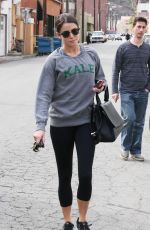 NIKKI REED Leaves Tracy Anderson Studio Gym in Studio City