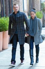 OLIVIA MUNN and Joel Kinnaman Out and About in New York