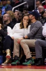 OLIVIA WILDE at Basketball Game at Staples Center