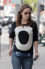 OLIVIA WILDE Grabs a Coffee to go While Out in Los Angeles