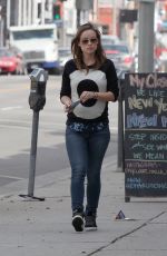 OLIVIA WILDE Grabs a Coffee to go While Out in Los Angeles
