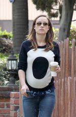OLIVIA WILDE Grabs a Coffee to go While Out in Los Angeles