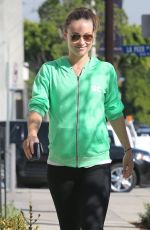 OLIVIA WILDE in Tights Out in West Hollywood