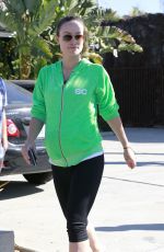 OLIVIA WILDE in Tights Out in West Hollywood