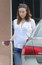 OLIVIA WILDE Out for Coffee at Starbucks in Studio City