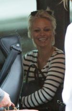 PAMELA ANDERSON on the Set of a Commercial in Auckland