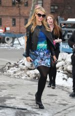 PARIS HILTON Arrives at Lincoln Centre During Mmercedes-Benz Fashion Week in new York