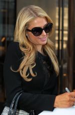 PARIS HILTON in Short Skirt Out in New York