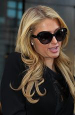 PARIS HILTON in Short Skirt Out in New York