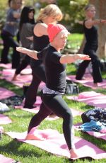 PINK at Yoga Fundraiser Benefiting the Margie Petersen Breast Center in Los Angeles